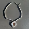 Vetements Crystal Heart Necklace подвеска